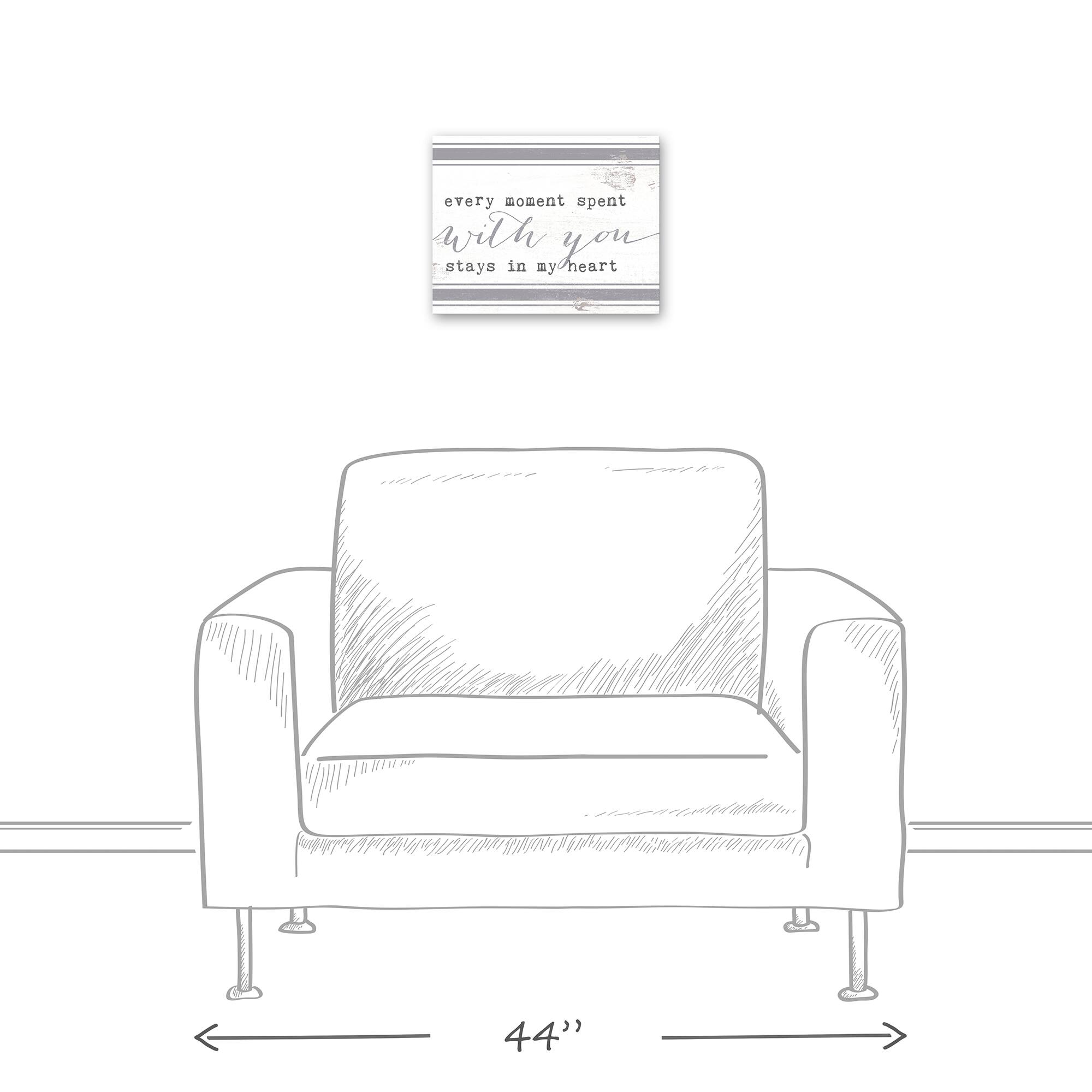 Every Moment Spent With You 11" x 14" Canvas Wall Art